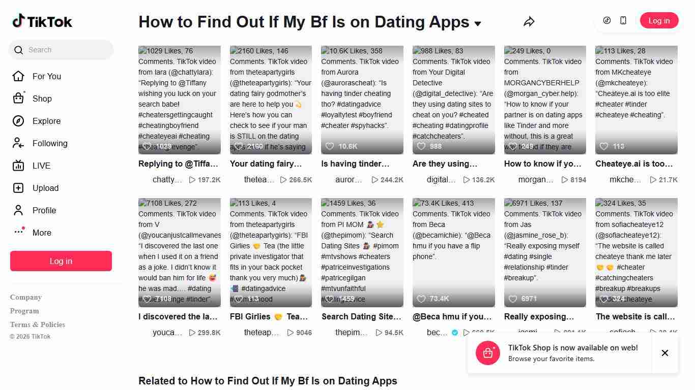 How to Find Out If My Bf Is on Dating Apps | TikTok